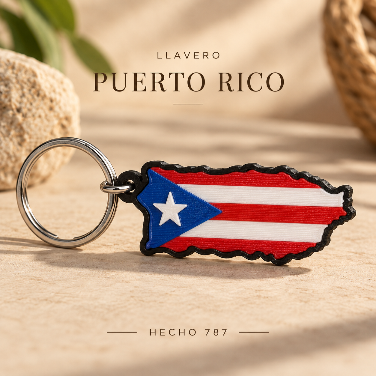 Llavero Bandera de Puerto Rico